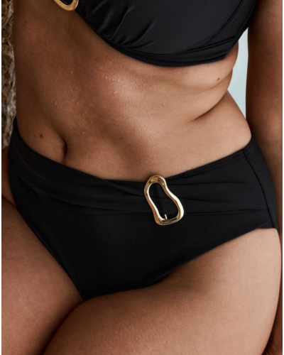 Braguita de baño de talle alto Prima Donna Swim Uvita (Negro)