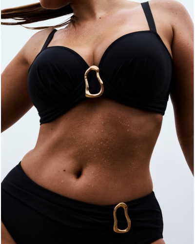 Braguita de baño de talle alto Prima Donna Swim Uvita (Negro)