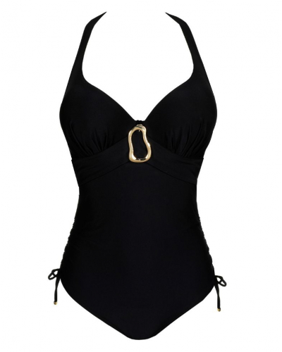 Bañador de una pieza plunge Prima Donna Swim Uvita (Negro)