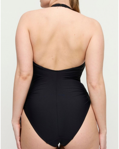 Bañador de una pieza plunge Prima Donna Swim Uvita (Negro)