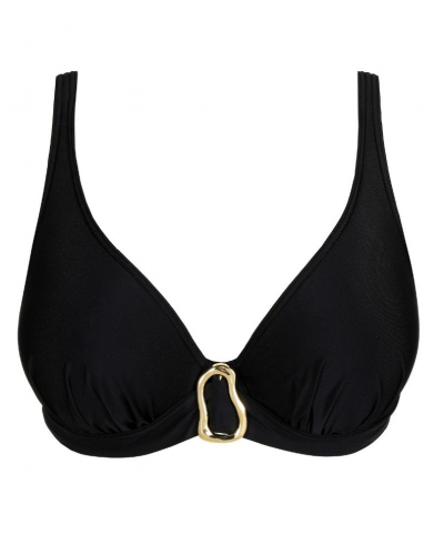 Soutien-gorge de bain plunge rembourré Prima Donna Swim Uvita (Noir)