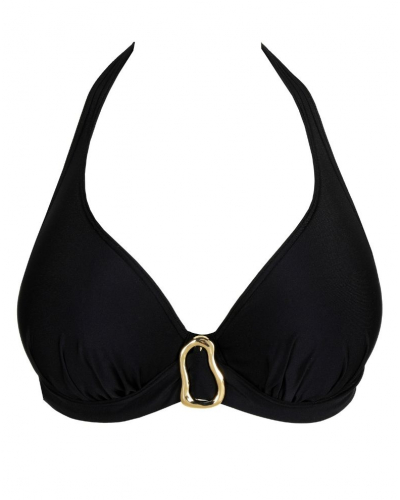 Padded plunge swim bra Prima Donna Swim Uvita (Black)