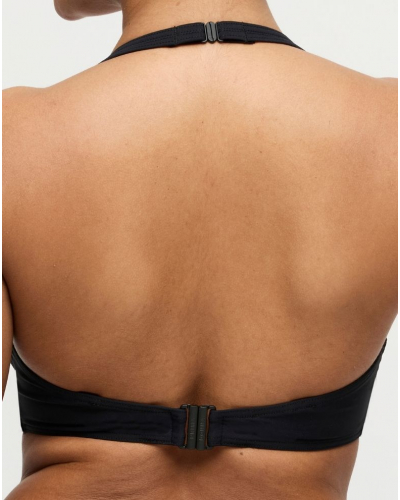 Sujetador de baño con relleno y escote pronunciado Prima Donna Swim Uvita (Negro)