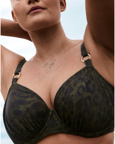 Sujetador de baño con aros Prima Donna Swim Ratjada (Jungle Jaguar)