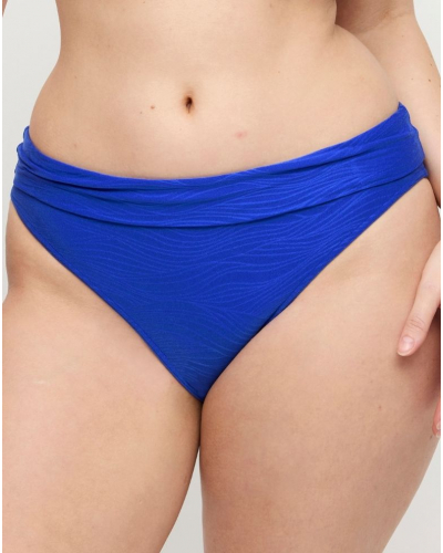 Slip de bain à revers Prima Donna Swim Mantas (Electric Blue)