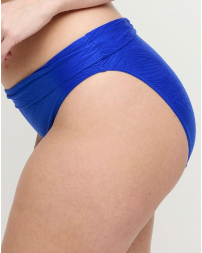 Slip de bain à revers Prima Donna Swim Mantas (Electric Blue)