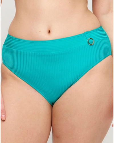 Slip de bain taille haute Prima Donna Swim Delray (Sea Turtle)