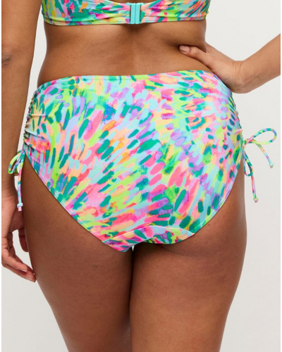 Braguita de bikini de talle alto con cordones Prima Donna Swim Douala (Impressionist Summer)