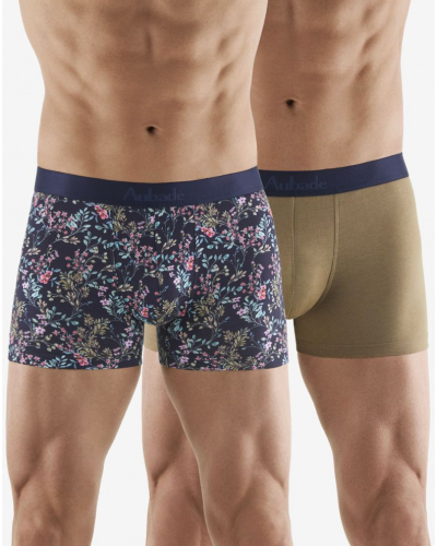 Lot de 2 boxers Aubade Men (Dreamfield/Uni kaki)