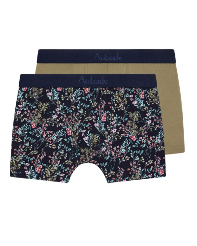 Lot de 2 boxers Aubade Men (Dreamfield/Uni kaki)