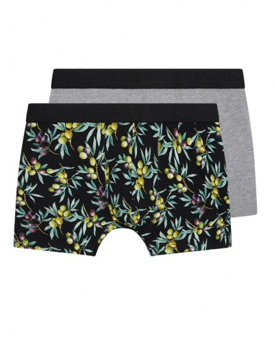 Pack of 2 boxers Aubade Men (OLIVES/UNI GRIS CHINE)