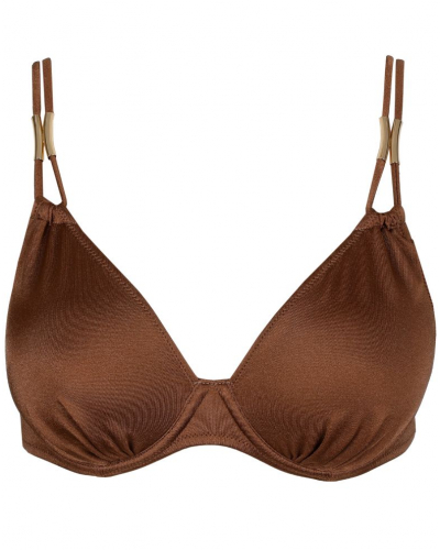Soutien-gorge de bain coque forme de coeur Marie Jo Bain Hello Sunset (Sepia)