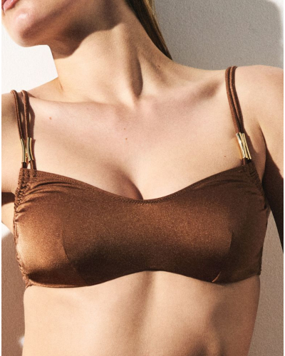 Bralette de baño Marie Jo Bain Hello sunset (Sepia)