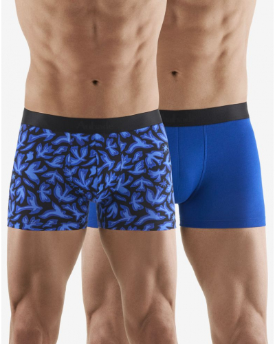 Lot de 2 boxers Aubade Men (Birds/Uni bleu)