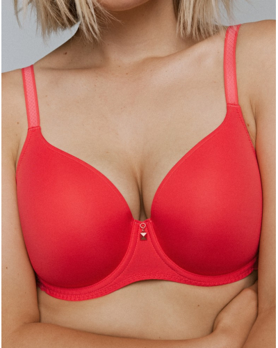 Padded Heart-Shaped Bra Prima Donna Twist Grace Bay (Coral)