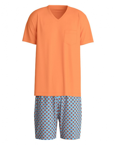 Pyjama short Calida Relax Imprint 4 (Juicy Orange)