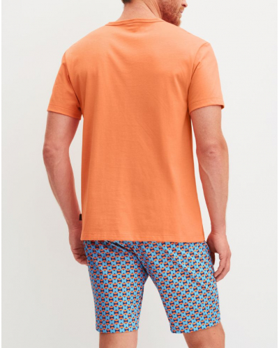 Pyjama short Calida Relax Imprint 4 (Juicy Orange)