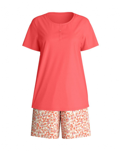 Pyjama court 100% Coton Bio Calida Flower Nights (Rose of Sharon)