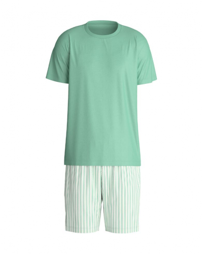 Short pyjama 100% Organic Cotton Calida Relax Easter (Crème de Menthe)