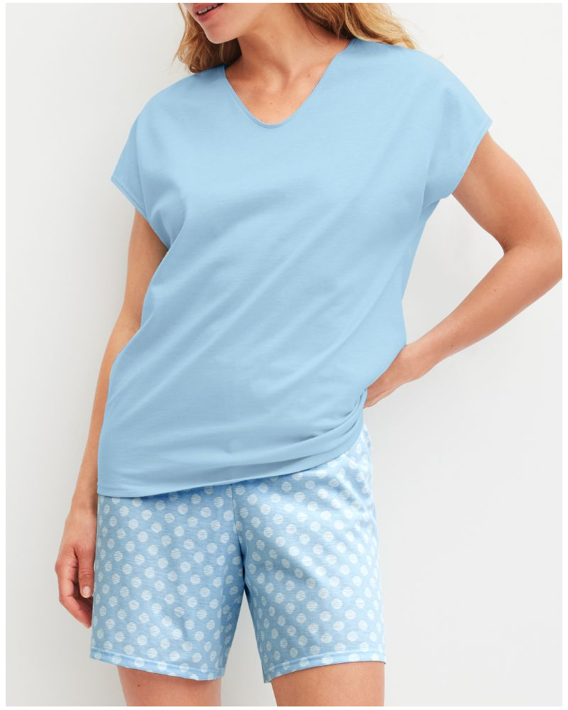 Pijama short Calida Lovely Nights (Cascade Blue)