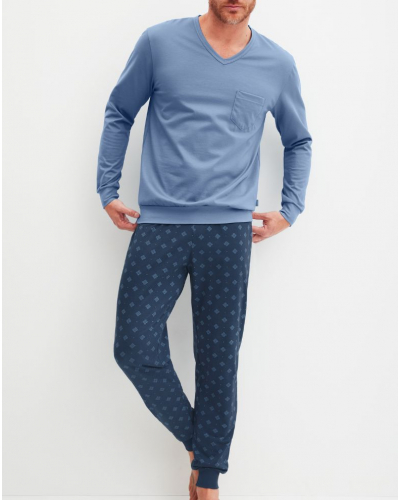 Pyjama Calida Relax Imprint 2 (Coronet Blue)