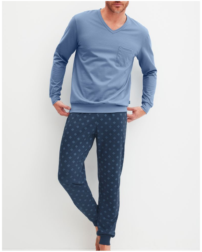 Pyjamas Calida Relax Imprint 2 (Coronet Blue)
