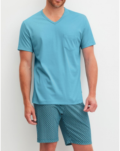 Pijama corto Calida Relax Streamline 1 (Retro Blue)