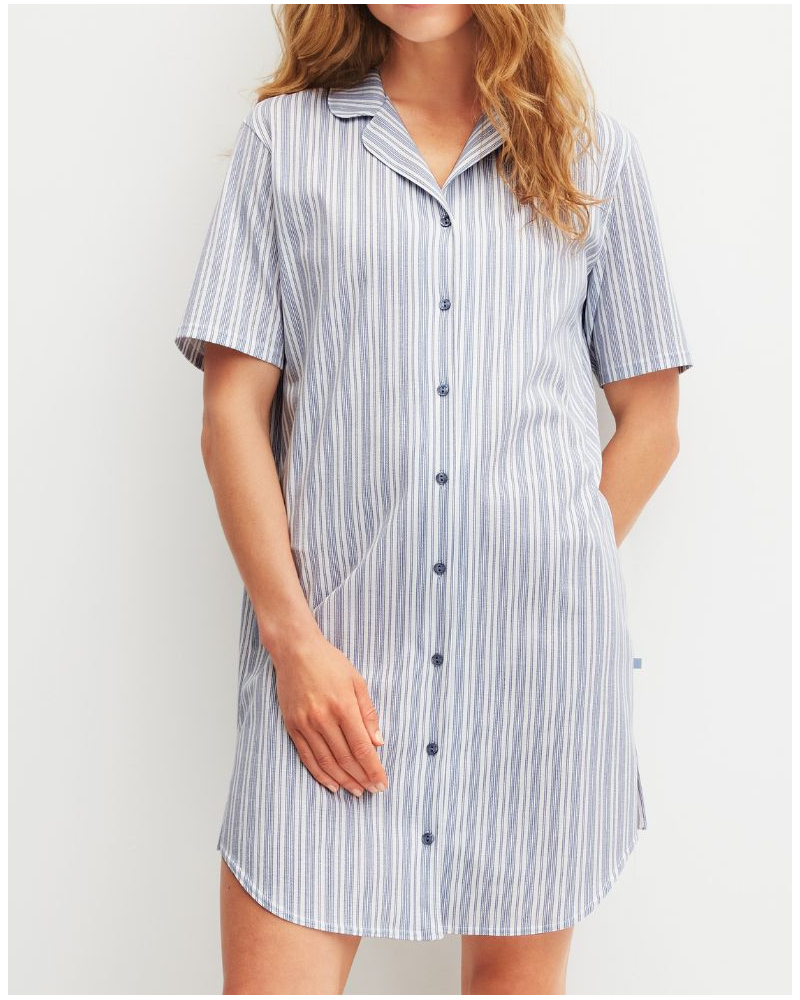 Camisón Calida Striped Dreams (Aura Blue)