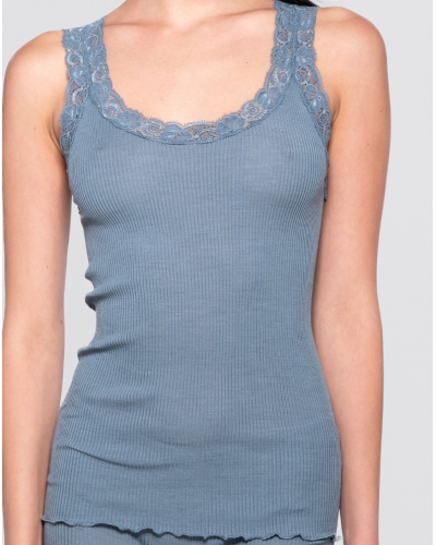 Tank topwool and silk lace leavers Oscalito 3410 (Zucchero)