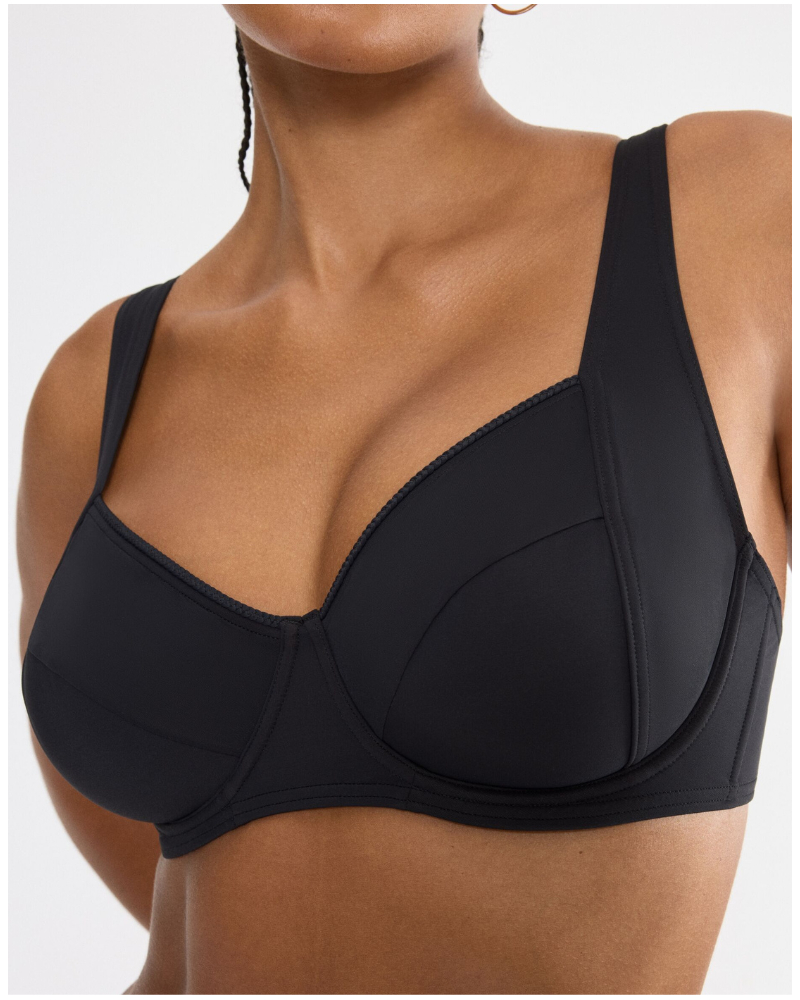 Unpadded underwired bath bra Triumph Summer Twist (Black)