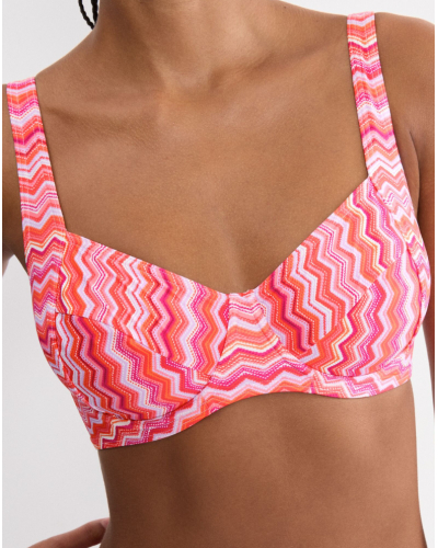 Sujetador de baño con aros Triumph Mix & Match Summer (Orange-Light Comb)