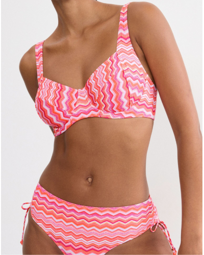 Soutien-gorge de bain emboitant Triumph Mix & Match Summer (Orange-Light Comb)