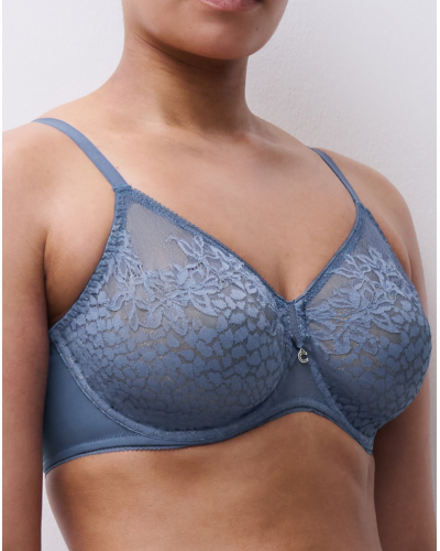 Soutien-gorge armatures enveloppant moulé Chantelle Maris (Bleu Orage)