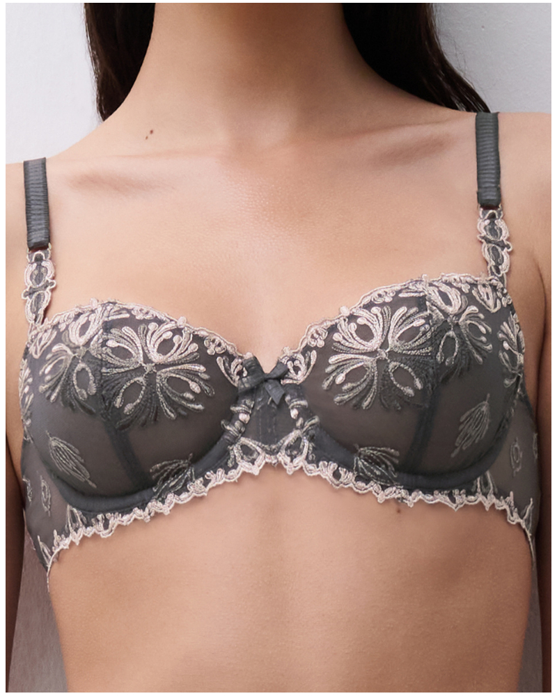 Soutien-gorge corbeille balconnet Chantelle Champs Elysées (Cendre Rosée)