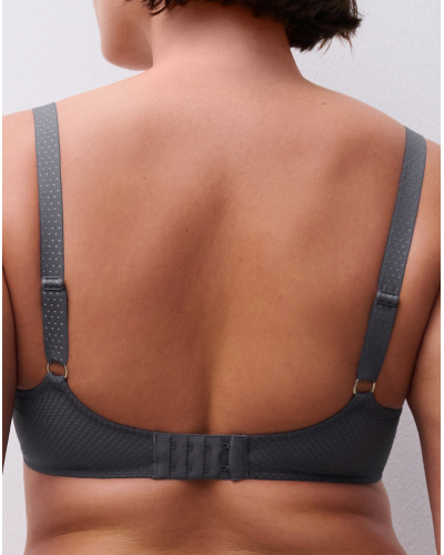 Soutien-gorge coque plunge Chantelle Fleurs (Fancy Grey)