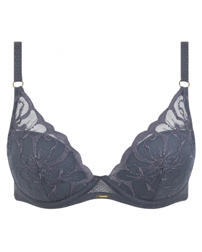 Sujetador preformado plunge Chantelle Fleurs (Fancy Grey)