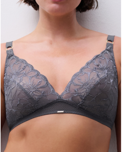 Sujetador sin aros Chantelle Fleurs (Fancy Grey)