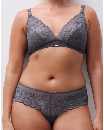 Wireless bra Chantelle Fleurs (Fancy Grey)
