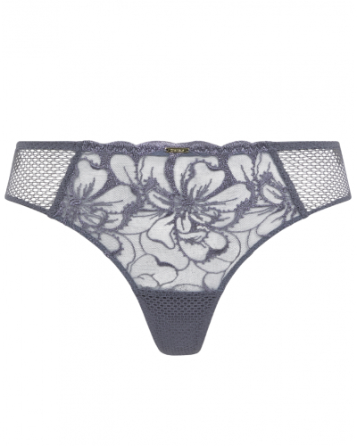 Tanga Chantelle Fleurs (Fancy Grey)