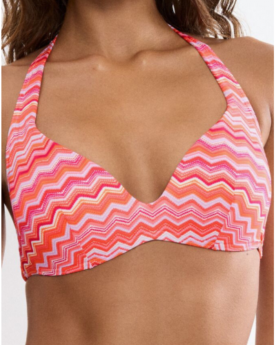 Sujetador de baño push-up plunge Triumph Mix & Match Summer (Orange-Light Comb)