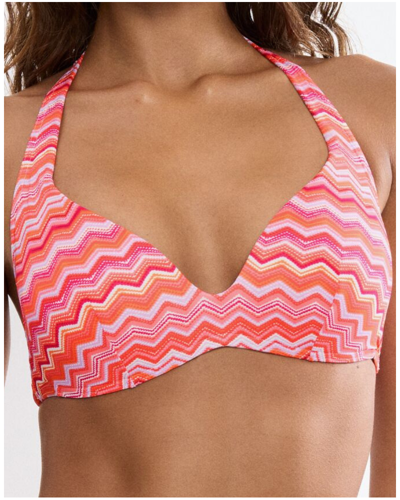 Soutien-gorge de bain plongeant push-up Triumph Mix & Match Summer (Orange-Light Comb)