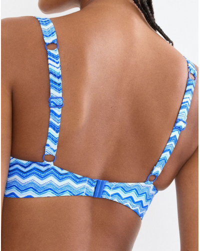 Sujetador de baño con aros Triumph Mix & Match Summer (Blue-Light Comb)