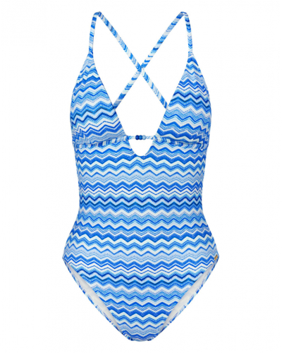 Traje de baño una pieza triángulo Triumph Mix & Match Summer (Blue-Light Comb)