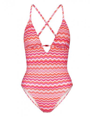 Triangle one-piece swimsuit Triumph Mix & Match Summer (Orange-Light Comb)
