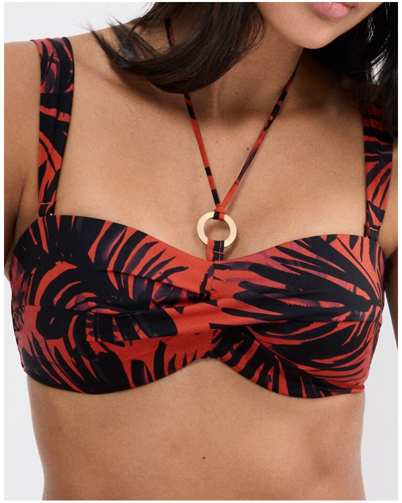 Soutien-gorge de bain ampliforme Triumph Summer Palm (Brown-Dark Comb)