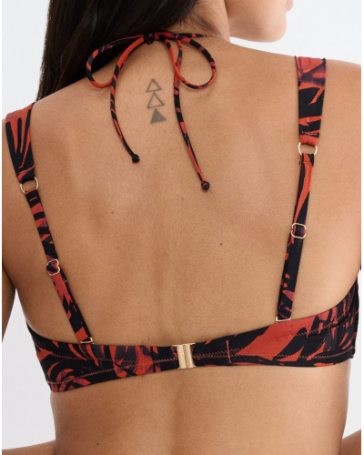 Padded bikini top Triumph Summer Palm (Brown-Dark Comb)