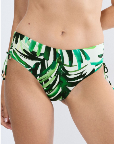 Midi bikini bottom Triumph Summer Palm (Green Comb)