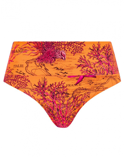 Culotte de bain taille haute ajustable Chantelle Icon (Light Mediterranean)