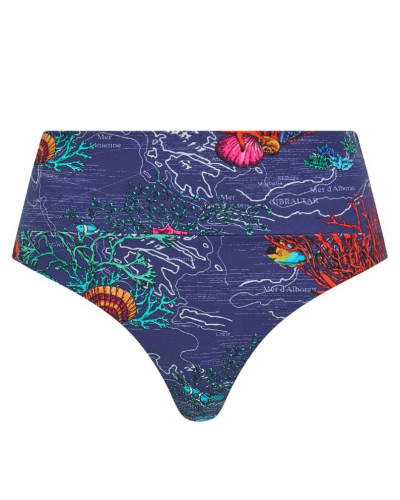 Adjustable high-waisted bath knickers Chantelle Icon (Dark Mediterranean)