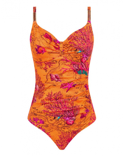 Underwired one-piece swimsuit Chantelle Icon (Light Mediterranean)